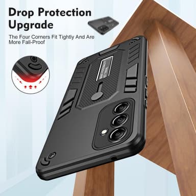 Til Samsung Galaxy A54 5G Kickstand Hybrid-etui Dobbeltlagsbeskyttelse
