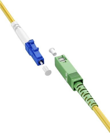 Goobay Lyslederkabel (FTTH), Singlemode (OS2) Yellow, gul (Simplex), 10 m