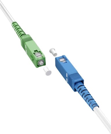 Goobay Lyslederkabel (FTTH), Singlemode (OS2) White, hvid (Simplex), 15 m