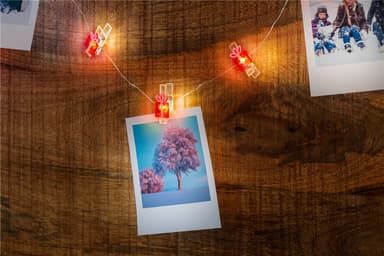 Goobay 10 LED fotoklip lyskæde ""Gave""