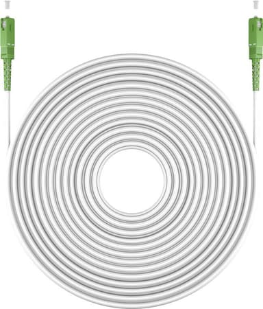 Goobay Lyslederkabel (FTTH), Singlemode (OS2) White, hvid (Simplex), 2 m