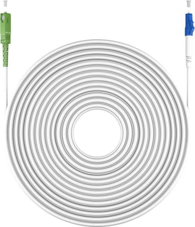 Goobay Lyslederkabel (FTTH), Singlemode (OS2) White, hvid (Simplex), 5 m