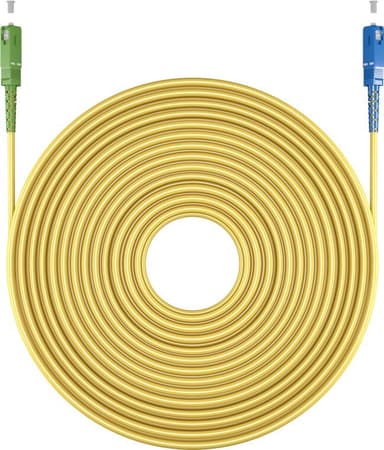 Goobay Lyslederkabel (FTTH), Singlemode (OS2) Yellow, gul (Simplex), 5 m