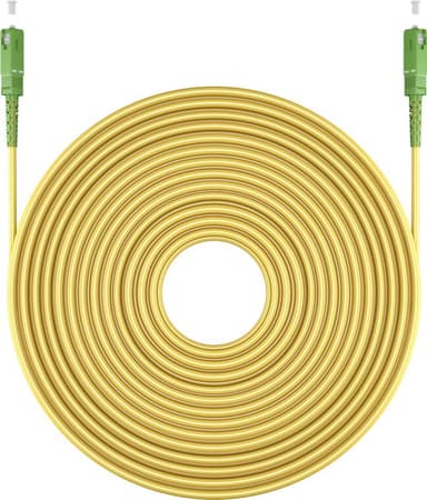 Goobay Lyslederkabel (FTTH), Singlemode (OS2) Yellow, gul (Simplex), 1 m