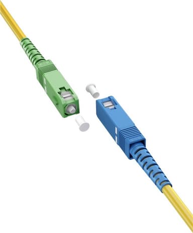 Goobay Lyslederkabel (FTTH), Singlemode (OS2) Yellow, gul (Simplex), 5 m