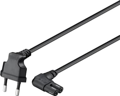 Goobay Euro-tilslutningskabel, 3 m, sort