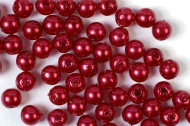 Voksperler 5mm 500g rød