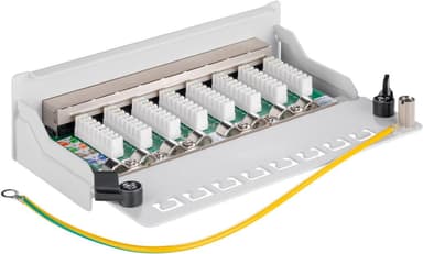 Goobay CAT 5e mini/desktop-patch-panel, 8 porte (1 HE)