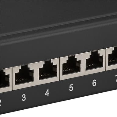 Goobay CAT 6a 10 tommer (25,4 cm) patch-panel, 12 porte