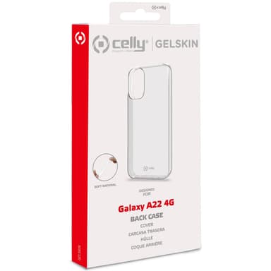 Celly Gelskin TPU Cover Galaxy A22 4G Gennemsigtig