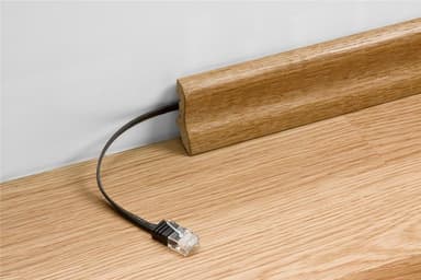 Goobay Flad netværkskabel CAT 6, U/FTP, sort