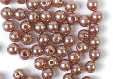 Voksperler 5mm 500g brun