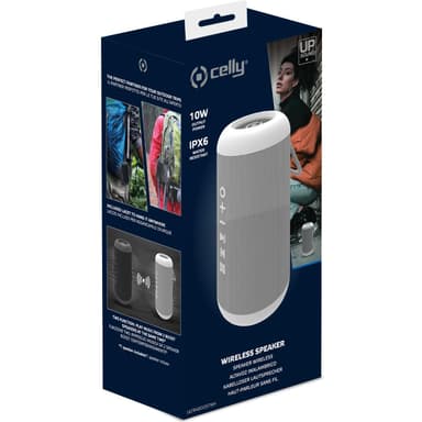 Celly Ultraboost trådløs højttaler TWS 10W IPX6 Hvid