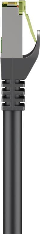Goobay RJ45 netværkskabel med CAT 8.1 S/FTP råkabel, AWG 26, sort
