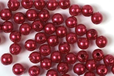 Voksperler 3mm 500g rød
