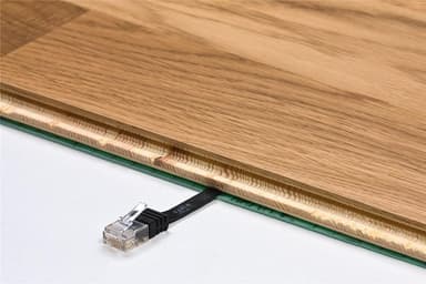 CAT 6 platt patchkabel, U/FTP, svart