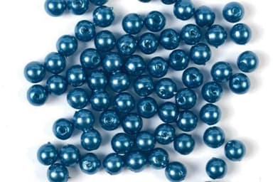 Voksperler 4mm 500g blå