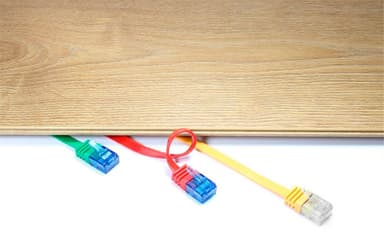 Goobay Flad netværkskabel CAT 6A, U/UTP, sort