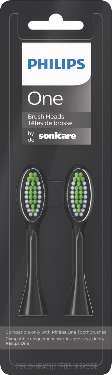 Philips Sonicare One tandbørstehoveder 2-pak BH1022/06 (shadow)