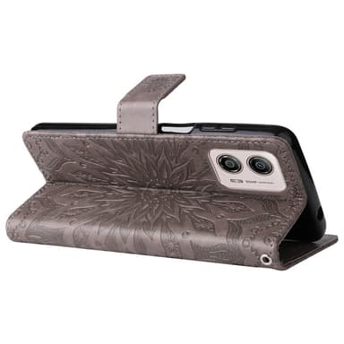 SKALO Motorola Moto G53 5G Mandala Flip Cover - Grå