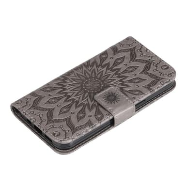 SKALO Motorola Moto G53 5G Mandala Flip Cover - Grå