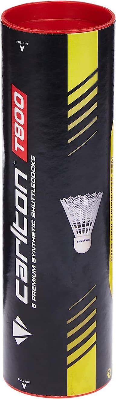 Carlton T800 Plastik Badmintonbolde Hvid/Rød