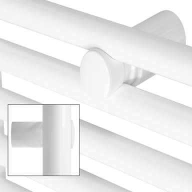 Elektrisk radiator 1200W Sahara 300 x 1800 mm hvid, sidetilslutning