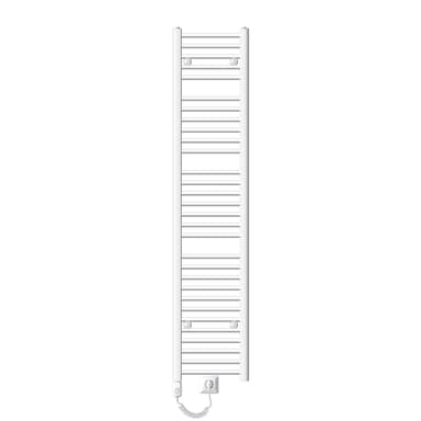 Elektrisk radiator 1200W Sahara 300 x 1800 mm hvid, sidetilslutning