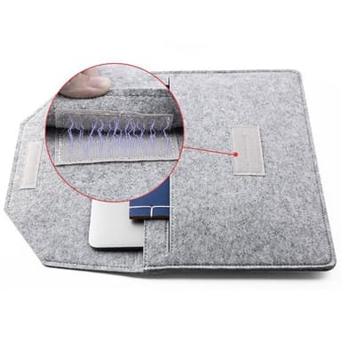 Laptopfoderal i filtstof 17