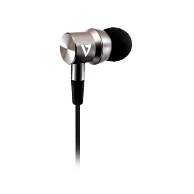 V7 HA111-3EB, Kabel, 20 - 20000 hz, Samtal/musik, 13,6 g, Headset, Silver