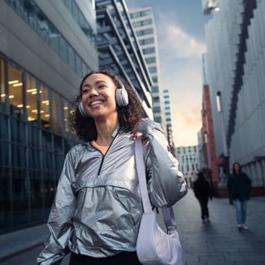 On-ear Bluetooth-hovedtelefoner hvid