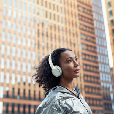 On-ear Bluetooth-hovedtelefoner hvid