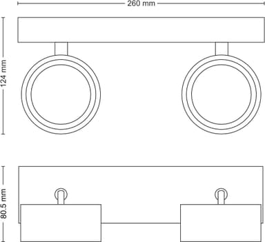 Philips Bracia spotlys 11 W