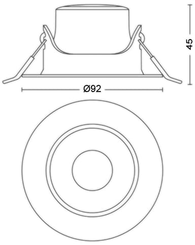 Philips Impala Ceiling spotlys 6W 1-pak (hvid)