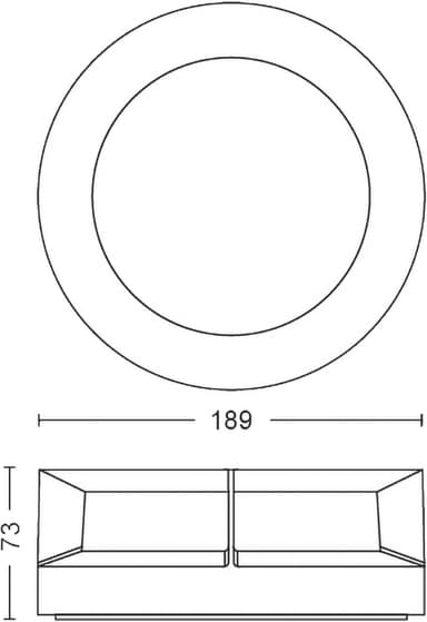 Philips Actea væglanterne 12W