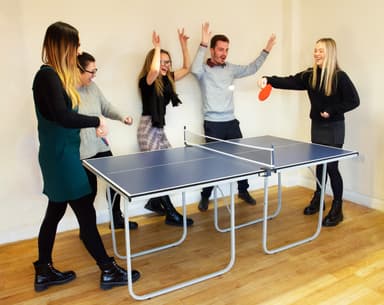 Foldbart bordtennisbord Blå