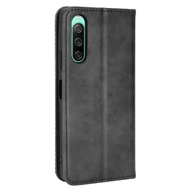 Wallet Stand Flip-telefonetui til Xperia 10 V - Sort