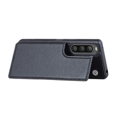 SKALO Sony Xperia 10 V PU-læder Cover med Pung - Sort