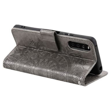SKALO Sony Xperia 10 V Mandala Flip Cover - Grå