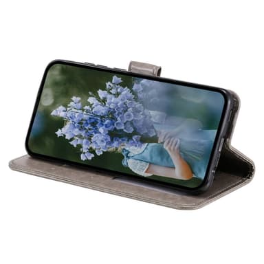 SKALO Sony Xperia 10 V Mandala Flip Cover - Grå