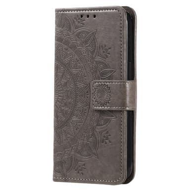 SKALO Sony Xperia 10 V Mandala Flip Cover - Grå