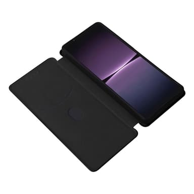 SKALO Sony Xperia 1 V Carbon Fiber Pungetui - Sort