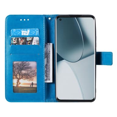 SKALO OnePlus 10T 5G Mandala Flip Cover - Blå