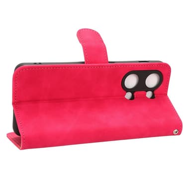 SKALO OnePlus Nord 3 5G / Ace 2V Matt PU-læderpungetui - Cerise