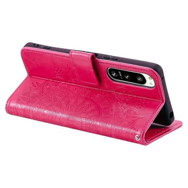 SKALO Sony Xperia 5 IV 5G Mandala Flip Cover - Cerise