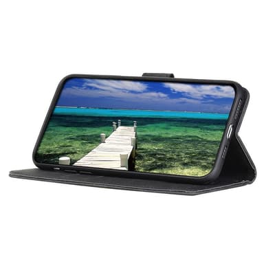 SKALO Asus Zenfone 9 5G KHAZNEH Pungetui i PU-læder - Sort