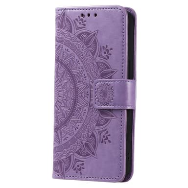SKALO Sony Xperia 5 IV 5G Mandala Flip Cover - Lilla