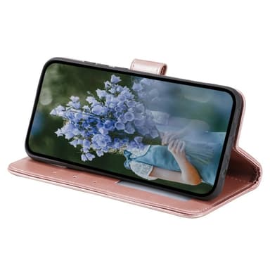 SKALO Sony Xperia 10 V Mandala Flip Cover - Rosa guld