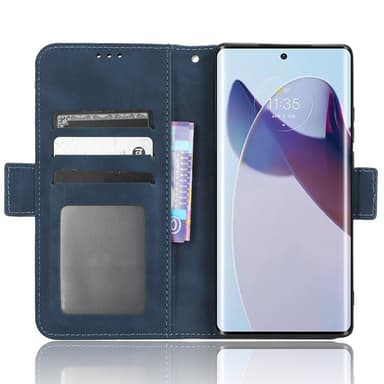 SKALO Motorola Edge 30 Ultra 5G 6-RUM Pungetaske - Blå