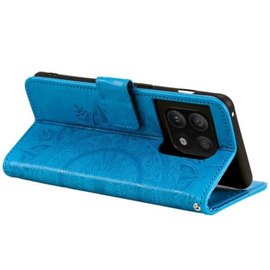 SKALO OnePlus 10T 5G Mandala Flip Cover - Blå